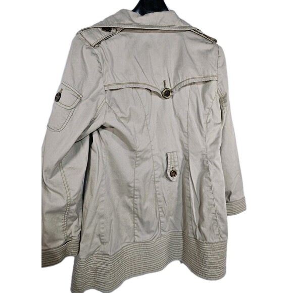 Miss Sixty Trench coat Women's Studded S-  See pics - Picture 3 of 7